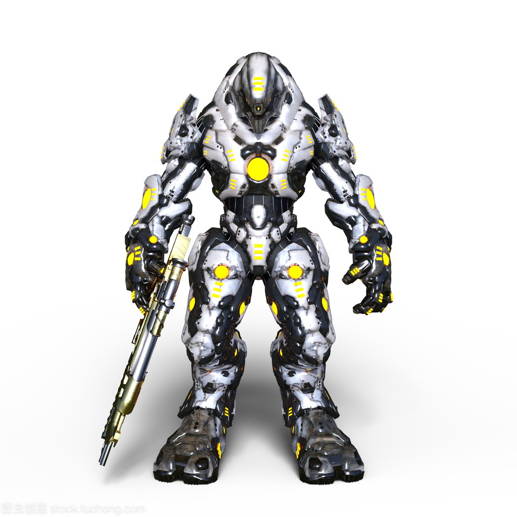 3d cg 渲染的机械怪物